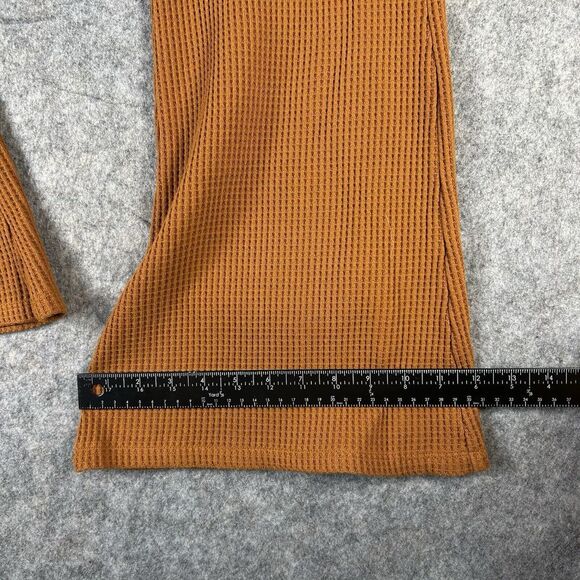Aerie Pants Women’s XL High Waisted Waffle Knit Pull On Flare Loungewear Relaxed - Picture 6 of 10